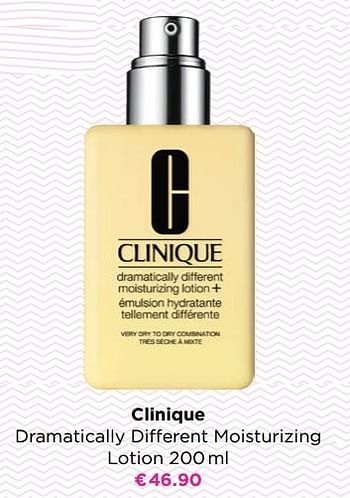 Promoties Clinique dramatically different moisturizing lotion - CLINIQUE - Geldig van 10/05/2021 tot 30/05/2021 bij ICI PARIS XL