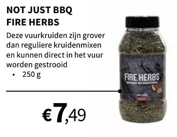 Promoties Not just bbq fire herbs - Not Just BBQ - Geldig van 09/05/2021 tot 30/09/2021 bij Horta