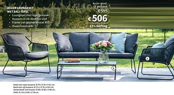 Promoties Accor stoel - Huismerk - Horta - Geldig van 09/05/2021 tot 30/09/2021 bij Horta