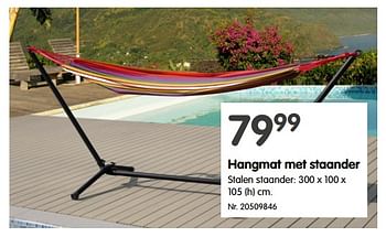 Promoties Hangmat met staander - Huismerk - Fun - Geldig van 12/05/2021 tot 25/05/2021 bij Fun