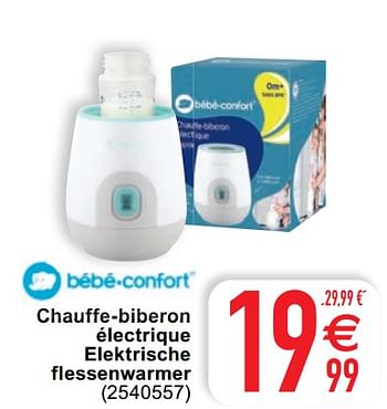 Promotions Chauffe-biberon électrique elektrische flessenwarmer - Bébéconfort - Valide de 18/05/2021 à 31/05/2021 chez Cora