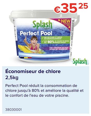 Promotions Économiseur de chlore - Splash - Valide de 07/05/2021 à 31/08/2021 chez Euro Shop