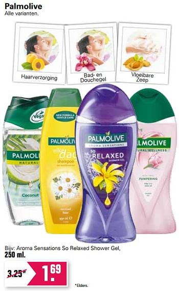 Promotions Palmolive aroma sensations so relaxed shower gel - Palmolive - Valide de 15/05/2021 à 29/05/2021 chez De Online Drogist