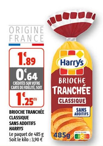 Promotions Brioche tranchée classique sans additifs harrys - Harry's - Valide de 12/05/2021 à 23/05/2021 chez Coccinelle
