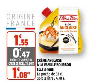 Promoties Crème anglaise à la vanille bourbon elle + vire - Elle & Vire - Geldig van 12/05/2021 tot 23/05/2021 bij Coccinelle