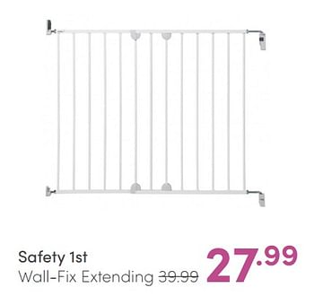 Promotions Safety 1st wall-fix extending - Safety 1st - Valide de 16/05/2021 à 22/05/2021 chez Baby & Tiener Megastore