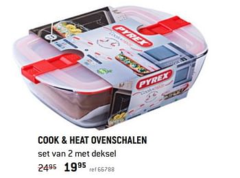 Promotions Cook + heat ovenschalen - Pyrex - Valide de 01/05/2021 à 31/05/2021 chez Freetime