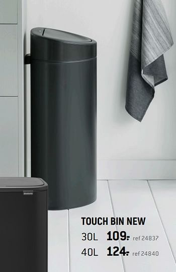 Promoties Touch bin new - Brabantia - Geldig van 01/05/2021 tot 31/05/2021 bij Freetime