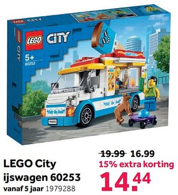 Promoties Lego city ijswagen 60253 - Lego - Geldig van 08/05/2021 tot 30/05/2021 bij Intertoys