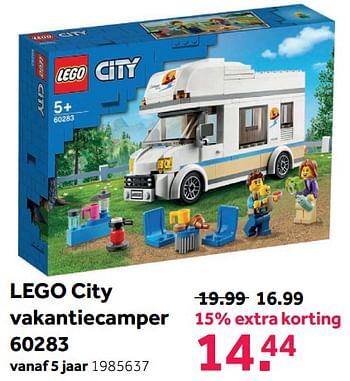 Promoties Lego city vakantiecamper 60283 - Lego - Geldig van 08/05/2021 tot 30/05/2021 bij Intertoys