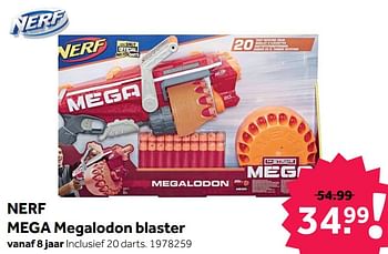 Promoties Nerf mega megalodon blaster - Nerf - Geldig van 08/05/2021 tot 30/05/2021 bij Intertoys