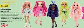 Promoties Rainbow high fashion doll kia hart - Rainbow High - Geldig van 08/05/2021 tot 30/05/2021 bij Intertoys