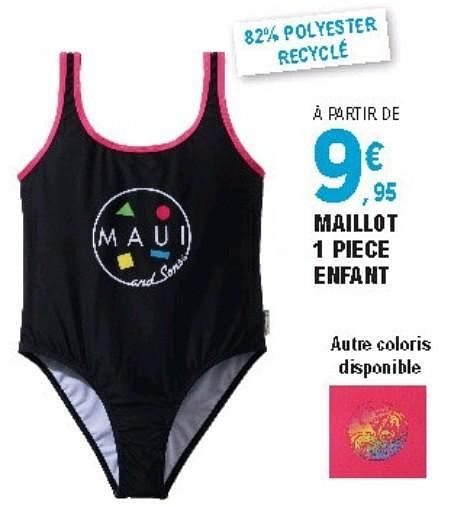 Maillot de best sale bain enfant leclerc