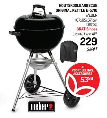 Promoties Houtskoolbarbecue original kettle e-5710 weber - Weber - Geldig van 12/05/2021 tot 23/05/2021 bij Oh'Green