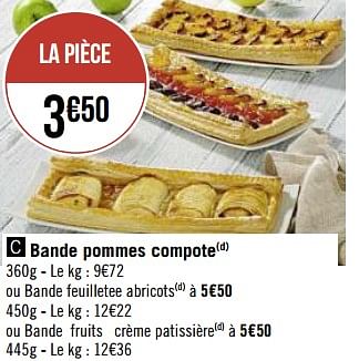 Promotions Bande pommes compote - Produit Maison - Casino - Valide de 17/05/2021 à 30/05/2021 chez Super Casino
