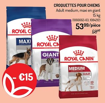 Promotions Croquettes pour chiens - Royal Canin - Valide de 12/05/2021 à 23/05/2021 chez Oh'Green