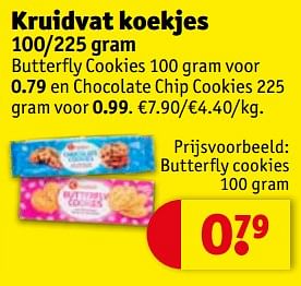 Promoties Butterfly cookies - Huismerk - Kruidvat - Geldig van 18/05/2021 tot 30/05/2021 bij Kruidvat