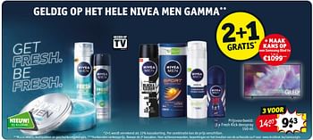 Promoties Nivea fresh kick deospray - Nivea - Geldig van 18/05/2021 tot 30/05/2021 bij Kruidvat