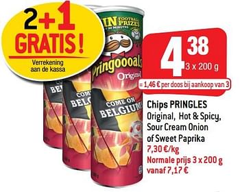 Promoties Chips pringles - Pringles - Geldig van 19/05/2021 tot 25/05/2021 bij Smatch