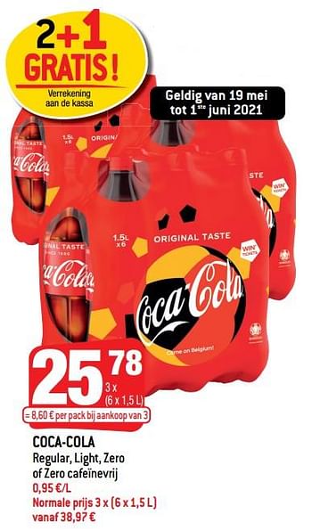 Promoties Coca-cola - Coca Cola - Geldig van 19/05/2021 tot 25/05/2021 bij Smatch