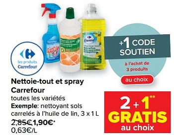 CAROLIN nettoyant sol extra huile de lin 1 L chockies