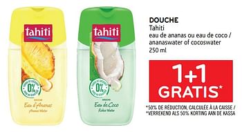 Promotions Douche tahiti 1+1 gratis - Palmolive Tahiti - Valide de 19/05/2021 à 01/06/2021 chez Alvo