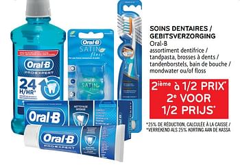 Promotions Soins dentaires oral-b 2ième à 1-2 prix - Oral-B - Valide de 19/05/2021 à 01/06/2021 chez Alvo