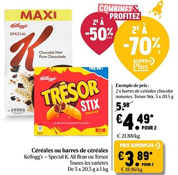 Barres Trésor Stix chocolat noisettes