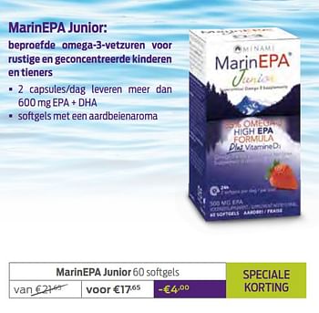 Promoties Marinepa junior - Minami Nutrition - Geldig van 01/06/2021 tot 01/07/2021 bij Mannavita