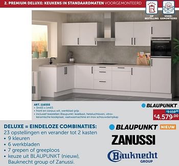Promotions Premium deluxe: keukens in standaardmaten voorgemonteerd - Produit maison - Zelfbouwmarkt - Valide de 25/05/2021 à 21/06/2021 chez Zelfbouwmarkt