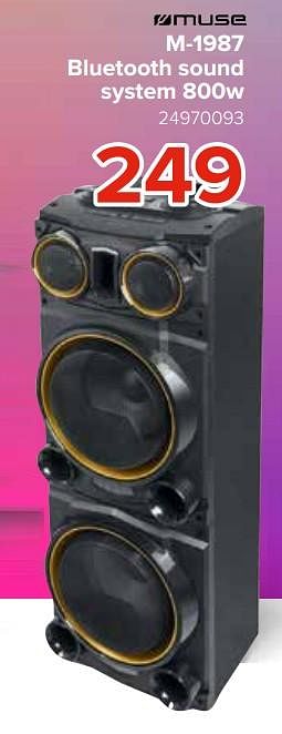 Promoties Muse m-1985 bt sound system 800w - Muse - Geldig van 27/05/2021 tot 20/06/2021 bij Euro Shop