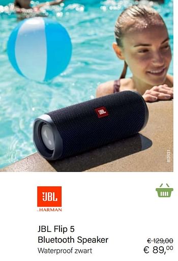 Promoties Jbl flip 5 bluetooth speaker - JBL - Geldig van 21/05/2021 tot 30/06/2021 bij Multi Bazar