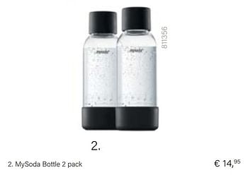 Promoties Mysoda bottle 2 pack - Mysoda - Geldig van 21/05/2021 tot 30/06/2021 bij Multi Bazar