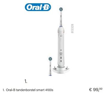 Promotions Oral-b tandenborstel smart 4100s - Oral-B - Valide de 21/05/2021 à 30/06/2021 chez Multi Bazar