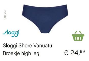 Promoties Sloggi shore vanuatu broekje high leg - Sloggi - Geldig van 21/05/2021 tot 30/06/2021 bij Multi Bazar