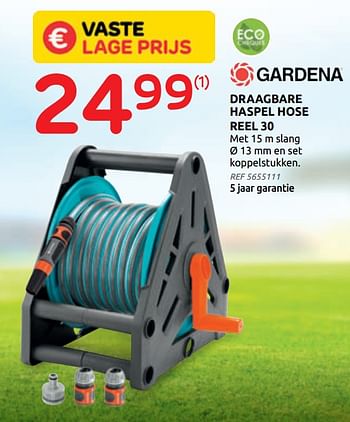 Promoties Draagbare haspel hose reel 30 - Gardena - Geldig van 26/05/2021 tot 14/06/2021 bij Brico