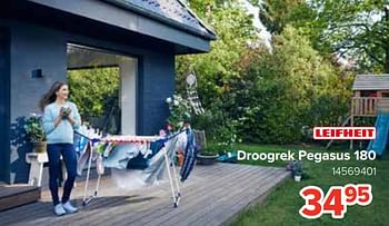 Promoties Droogrek pegasus 180 - Leifheit - Geldig van 27/05/2021 tot 20/06/2021 bij Euro Shop