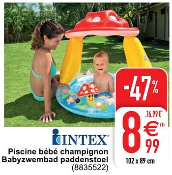 Intex Piscine Bebe Champignon Babyzwembad Paddenstoel En Promotion Chez Cora