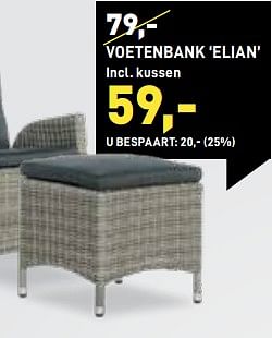 Promoties Voetenbank elian - Huismerk - Paco - Geldig van 08/05/2021 tot 07/06/2021 bij Paco