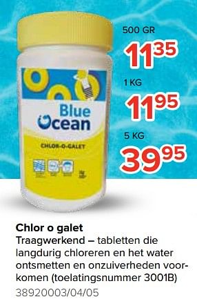 Promoties Chlor o galet - Blue ocean - Geldig van 27/05/2021 tot 20/06/2021 bij Euro Shop
