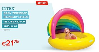 Promoties Baby zwembad rainbow shade - Intex - Geldig van 20/05/2021 tot 31/08/2021 bij Euro Shop