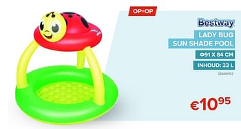 Promoties Lady bug sun shade pool - BestWay - Geldig van 20/05/2021 tot 31/08/2021 bij Euro Shop