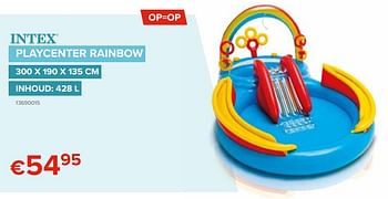 Promoties Playcenter rainbow - Intex - Geldig van 20/05/2021 tot 31/08/2021 bij Euro Shop