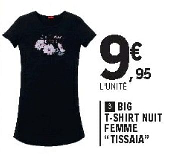 Big tee clearance shirt femme nuit