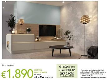 Promoties Dit tv-meubel - Huismerk - Eggo - Geldig van 01/05/2021 tot 31/05/2021 bij Eggo