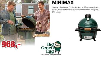 Promoties Big green egg houtskoolbarbecue - buitenkeuken - BigGreenEgg - Geldig van 08/05/2021 tot 30/06/2021 bij Paradisio