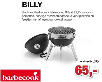 Promotions Barbecook houtskoolbarbecue - tafelmodel - Barbecook - Valide de 08/05/2021 à 30/06/2021 chez Seizoenswinkel