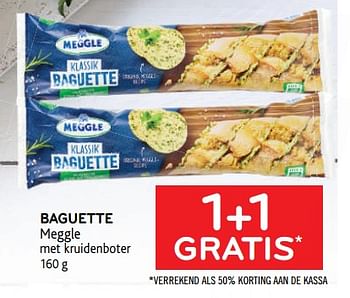 Promoties Baguette meggle 1+1 gratis - Meggle - Geldig van 02/06/2021 tot 15/06/2021 bij Alvo