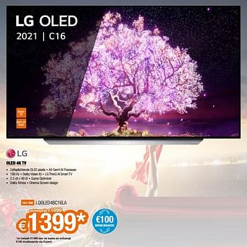Promoties Lg oled 4k tv lqoled48c16la - LG - Geldig van 30/05/2021 tot 30/06/2021 bij Expert