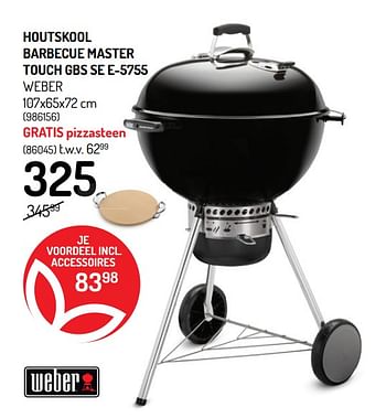 Promoties Houtskool barbecue master touch gbs se e-5755 weber - Weber - Geldig van 26/05/2021 tot 06/06/2021 bij Oh'Green